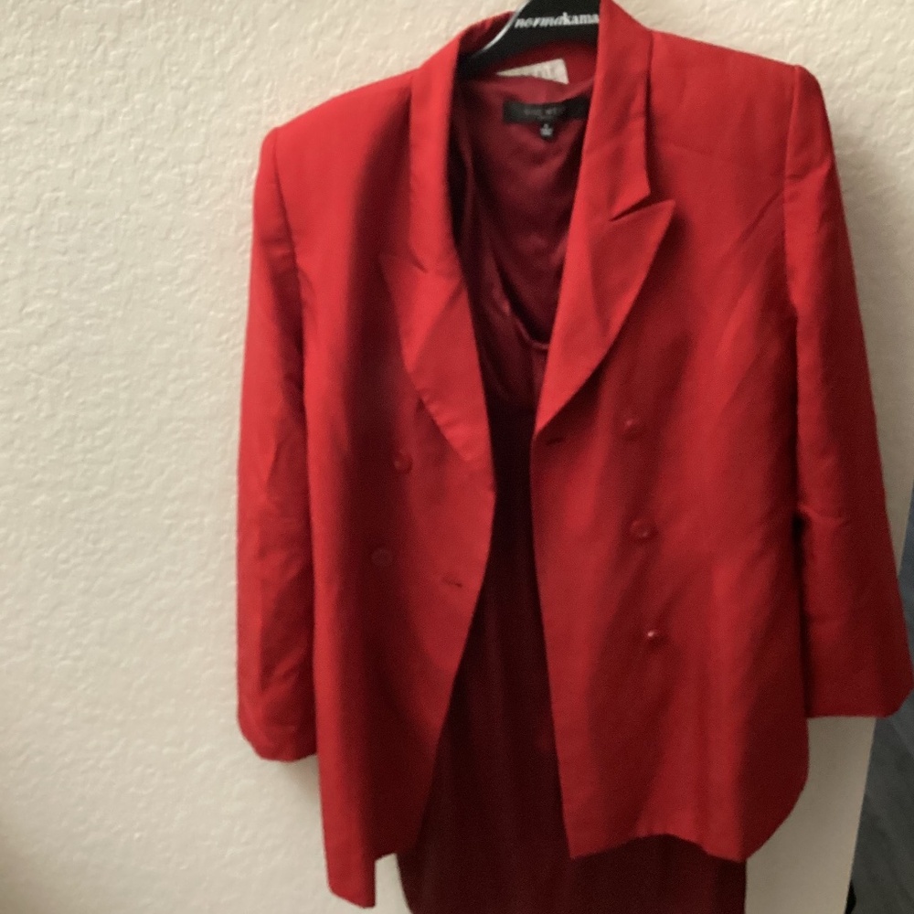 2 Valerie Stevens silk double breasted jacket.  Sz12 +. Nine west dress NWT sz8